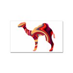 funky camel Sticker Rectangular (10 pack)