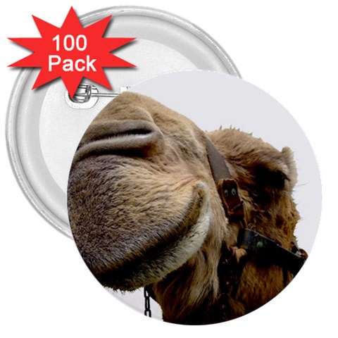 Camel head 3  Button (100 pack) from ArtsNow.com Front