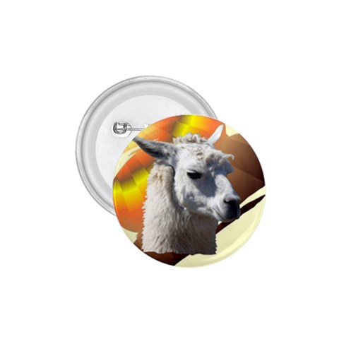 Llama head 1.75  Button from ArtsNow.com Front