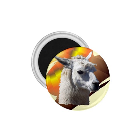 Llama head 1.75  Magnet from ArtsNow.com Front