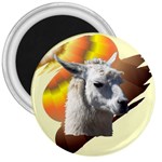 Llama head 3  Magnet