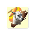Llama head Magnet (Square)