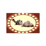 Sitting camels Sticker (Rectangular)