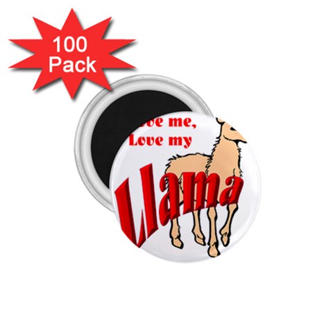 Love my llama 1.75  Magnet (100 pack)  from ArtsNow.com Front