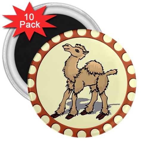 Cute camel 3  Magnet (10 pack) from ArtsNow.com Front