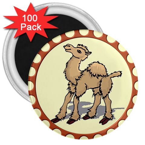 Cute camel 3  Magnet (100 pack) from ArtsNow.com Front