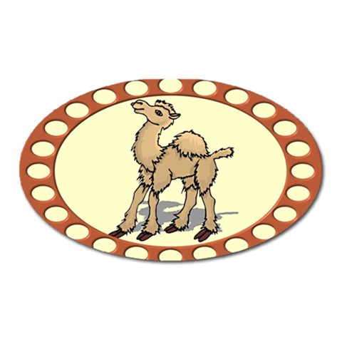 Cute camel Magnet (Oval) from ArtsNow.com Front
