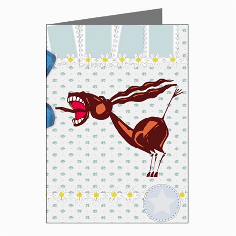 Braying donkey Greeting Cards (Pkg of 8) from ArtsNow.com Left
