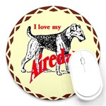 Airedale Round Mousepad