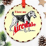Airedale Ornament (Round)