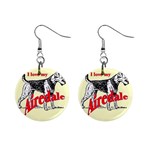 Airedale 1  Button Earrings