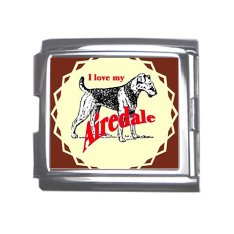 Airedale Mega Link Italian Charm (18mm) from ArtsNow.com Front