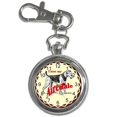 Airedale Key Chain Watch from ArtsNow.com Front