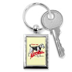 Airedale Key Chain (Rectangle)