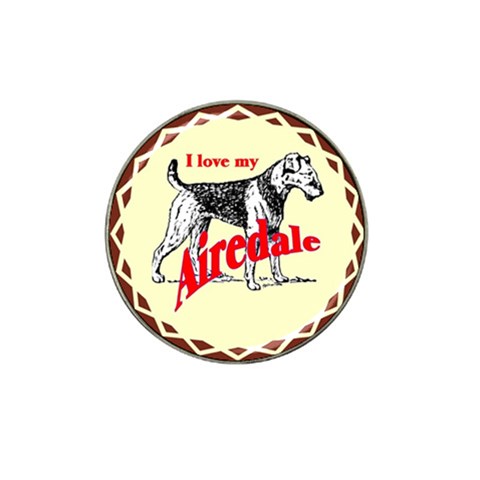 Airedale Hat Clip Ball Marker (10 pack) from ArtsNow.com Front