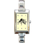 Hound Rectangular Italian Charm Watch