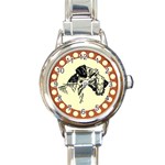 Hound Round Italian Charm Watch