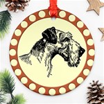 Hound Ornament (Round)