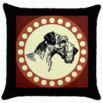 Hound Throw Pillow Case (Black)