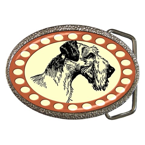 Hound Belt Buckle from ArtsNow.com Front