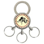 Hound 3-Ring Key Chain