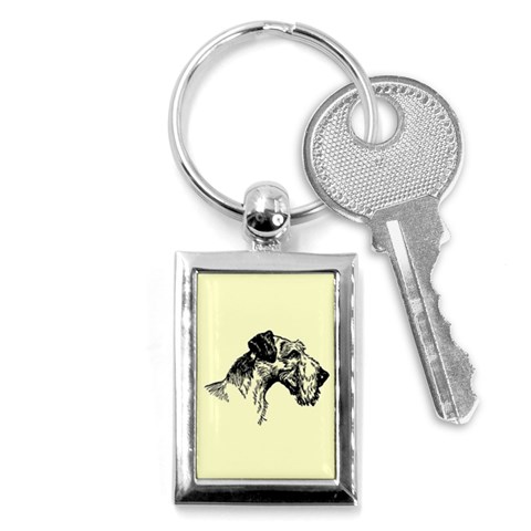 Hound Key Chain (Rectangle) from ArtsNow.com Front