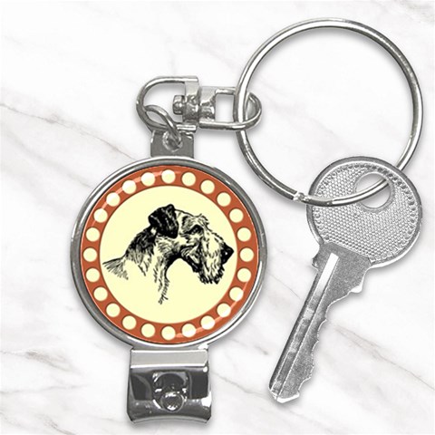 Hound Nail Clippers Key Chain from ArtsNow.com Front