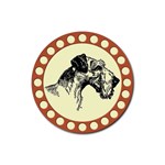 Hound Rubber Round Coaster (4 pack)