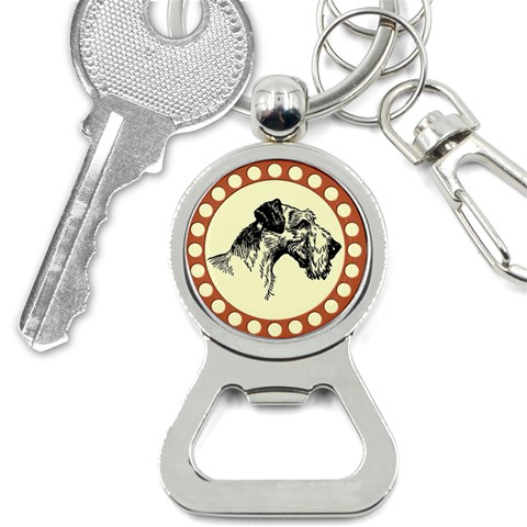 Hound Bottle Opener Key Chain from ArtsNow.com Front
