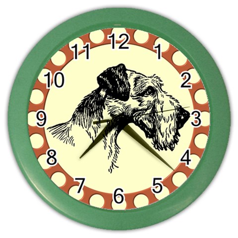Hound Color Wall Clock from ArtsNow.com Front