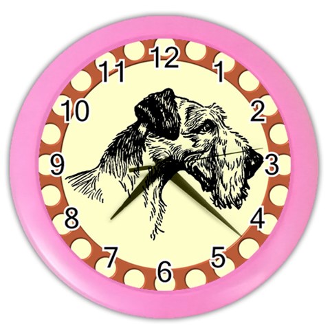 Hound Color Wall Clock from ArtsNow.com Front