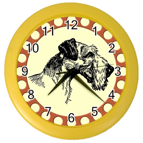 Hound Color Wall Clock from ArtsNow.com Front