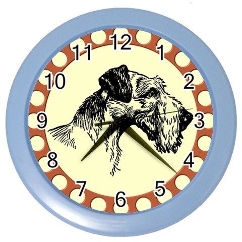 Hound Color Wall Clock from ArtsNow.com Front