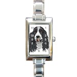 Spaniel Rectangular Italian Charm Watch