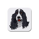 Spaniel Rubber Square Coaster (4 pack)