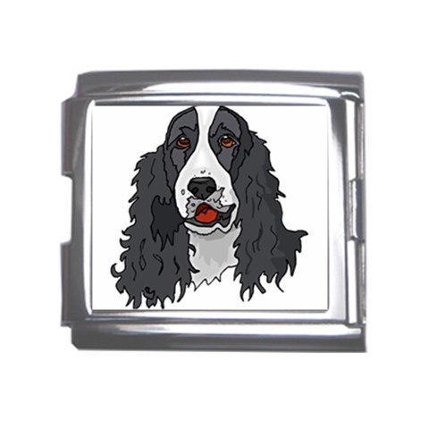 Spaniel Mega Link Italian Charm (18mm) from ArtsNow.com Front