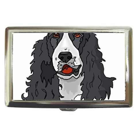 Spaniel Cigarette Money Case from ArtsNow.com Front