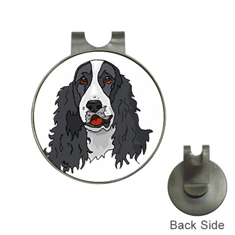 Spaniel Golf Ball Marker Hat Clip from ArtsNow.com Front