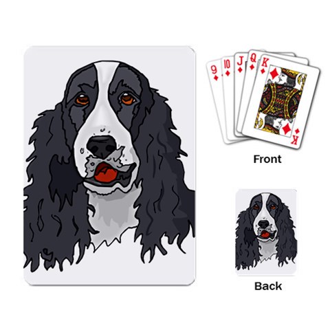 Spaniel Playing Cards Single Design from ArtsNow.com Back
