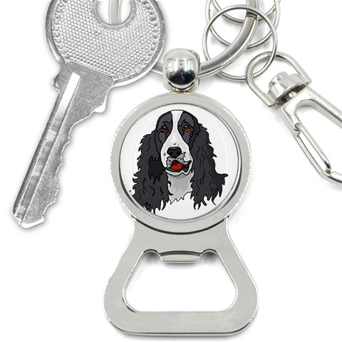 Spaniel Bottle Opener Key Chain from ArtsNow.com Front