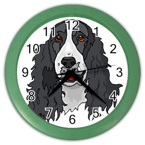 Spaniel Color Wall Clock from ArtsNow.com Front