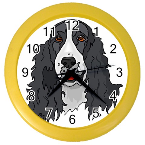 Spaniel Color Wall Clock from ArtsNow.com Front
