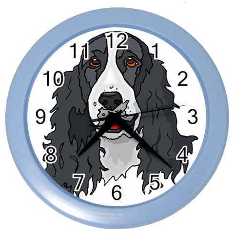 Spaniel Color Wall Clock from ArtsNow.com Front