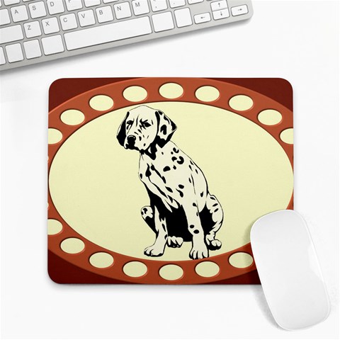 Dalmation puppy Large Mousepad from ArtsNow.com Front