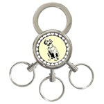 Dalmation puppy 3-Ring Key Chain