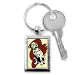 Dalmation puppy Key Chain (Rectangle)