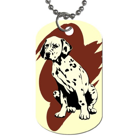 Dalmation puppy Dog Tag (One Side) from ArtsNow.com Front