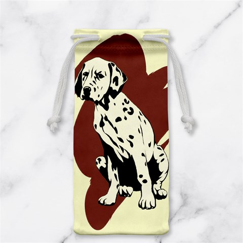 Dalmation puppy Jewelry Bag from ArtsNow.com Front