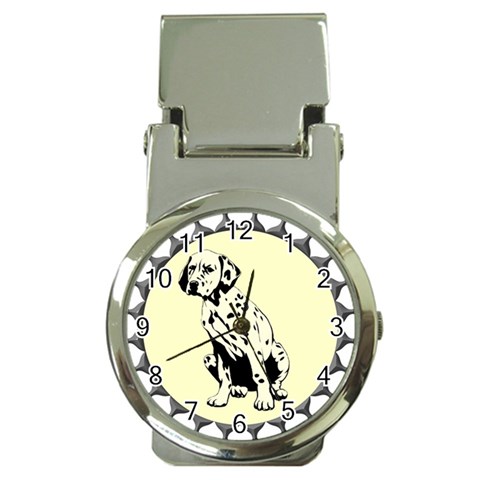 Dalmation puppy Money Clip Watch from ArtsNow.com Front