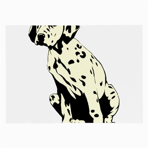 Dalmation puppy Glasses Cloth (Large) from ArtsNow.com Front